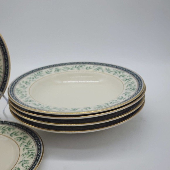 Royal Doulton Oregon 4-Large Rim Soup Bowl 9 In And 2- Salad Plates 8in - Picture 3 of 8